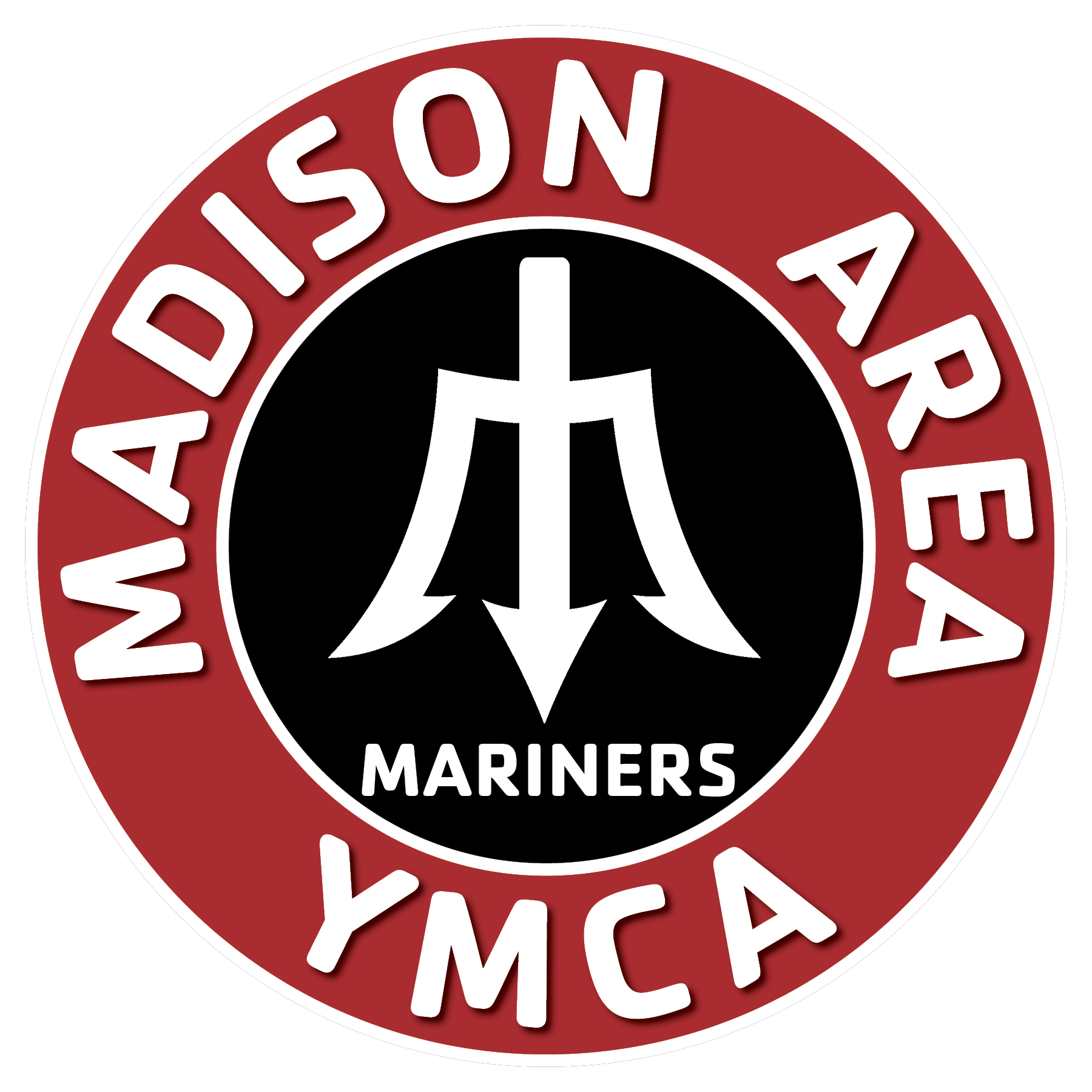 mariners circle trident logo white background
