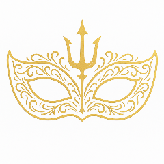 Ornate Gold Masquerade Mask Design